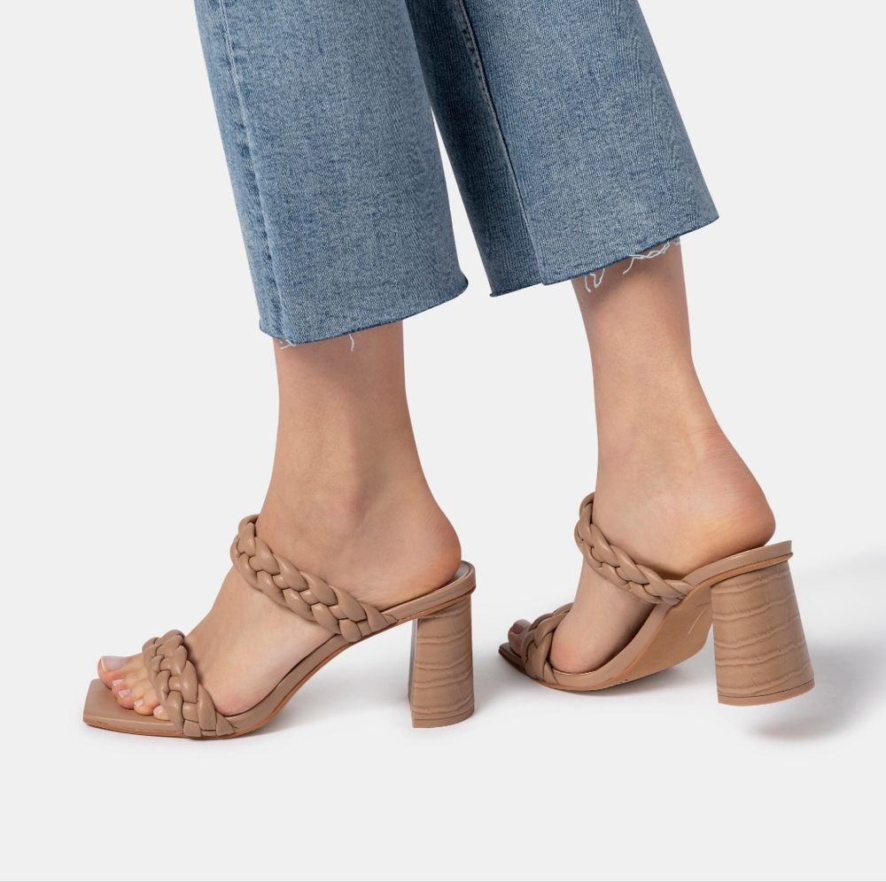 Dolce Vita Paily Heeled Sandals - Caramel - Size 8.5 NWOT